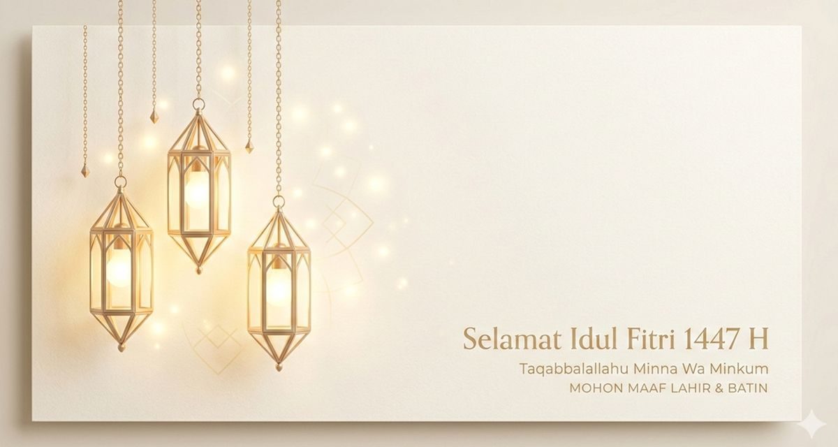 Kartu Ucapan Idulfitri Anti Mainstream: Desain Minimalis